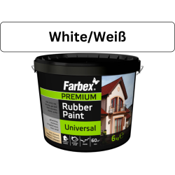 Universal Rubber Paint Farbex - Durable Coating for Any Surface - Whit