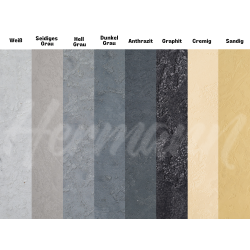 Concrete wall finish / Concrete effect plaster 20 kg- Anthracite - Com